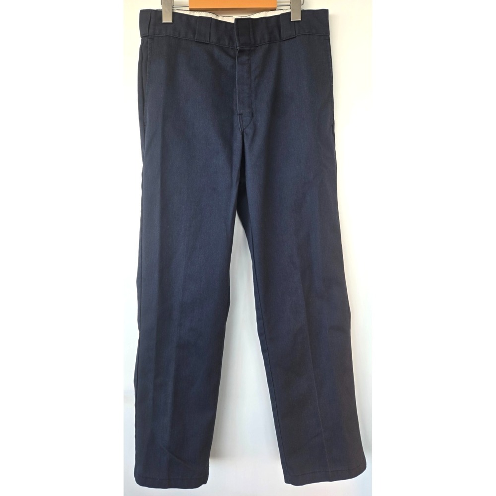 Dickies Work Pants 874 Original Fit Canvas Straight Leg Navy Blue Retro Boyfrien